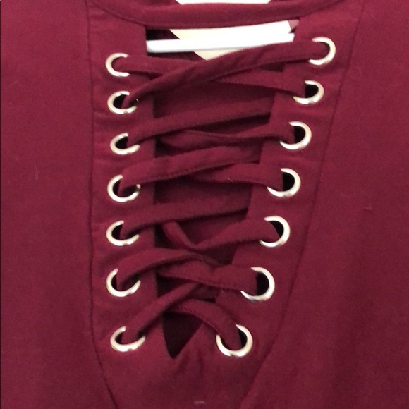 🌟 50% Off | Tight mini burgundy dress - Picture 3 of 4